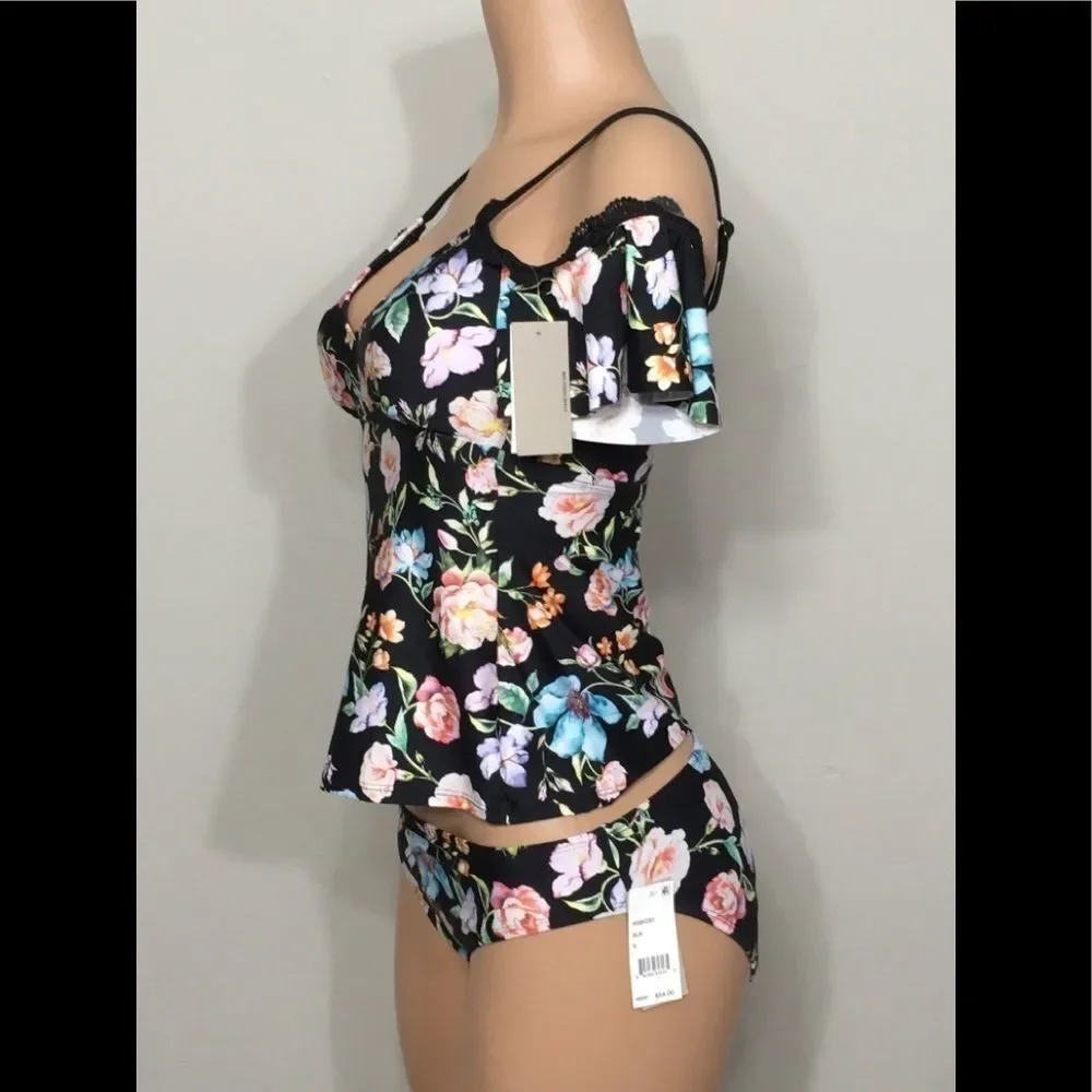 Kenneth Cole Reaction Off Shoulder tankini. NWT